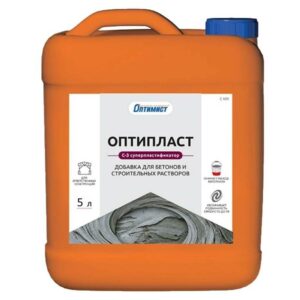 ОПТИПЛАСТ пластифицирующая добавка, 5л.