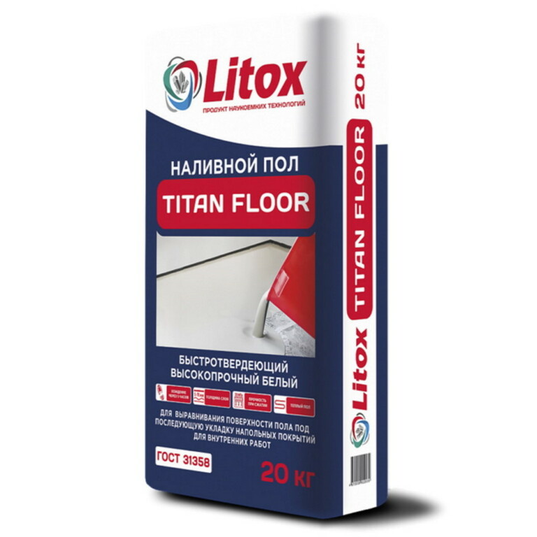 Литокс TITAN FLOOR наливной пол, 20кг