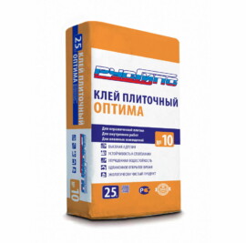 РусГипс №10 ОПТИМА клей для керамической плитки, 25кг