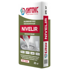 Литокс NIVELIR наливной пол высокопрочный, 25кг