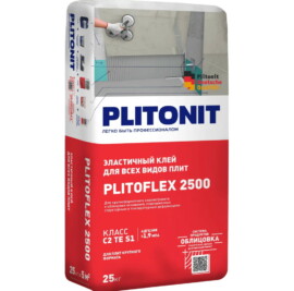 PLITONIT PLITOFLEX 2500 плиточный эластичный клей, 25кг