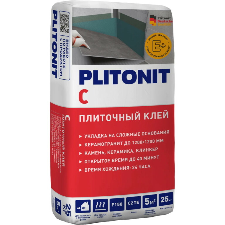 PLITONIT С клей для облицовки, 25кг