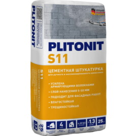 PLITONIT S11 цементная штукатурка, 25кг