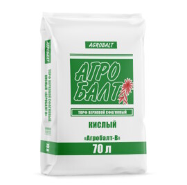 Торф верховой кислый «Агробалт В», 70л