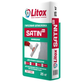 Литокс SATIN Pro финишная гипсовая шпаклевка, 25кг