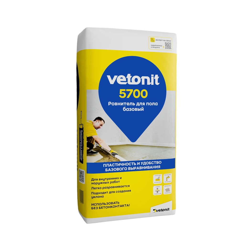 Vetonit 5700 ровнитель для пола, 25кг
