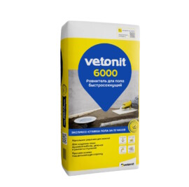 Vetonit 6000 ровнитель для пола, 25кг