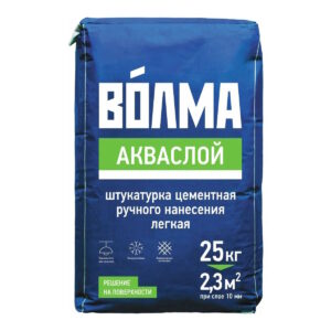 Волма Акваслой цементная штукатурка, 25кг